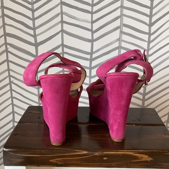 Aldo - Pink Wedge Sandals - Picture 4 of 5